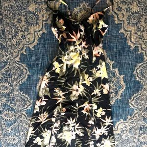 Flower button up dress
